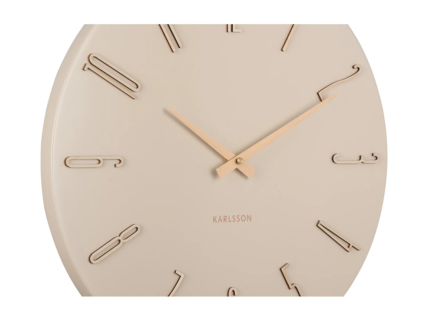 Horloge murale Esmerado - 2,1 x 40 x 40 cm - Blanc