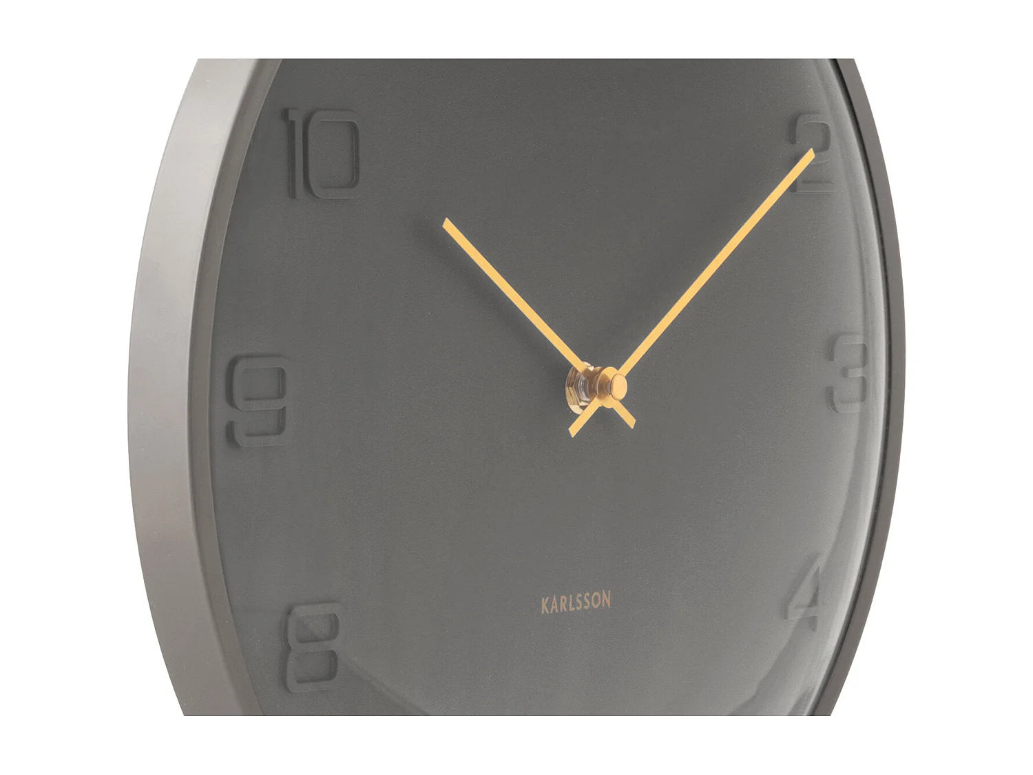 Horloge murale Fuerte Dome - 30,5 x 3 x 30,5 cm - Gris