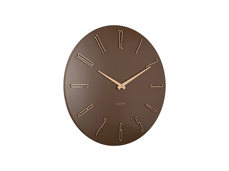 Esmerado Wanduhr - 2,5x60x60 cm - Braun