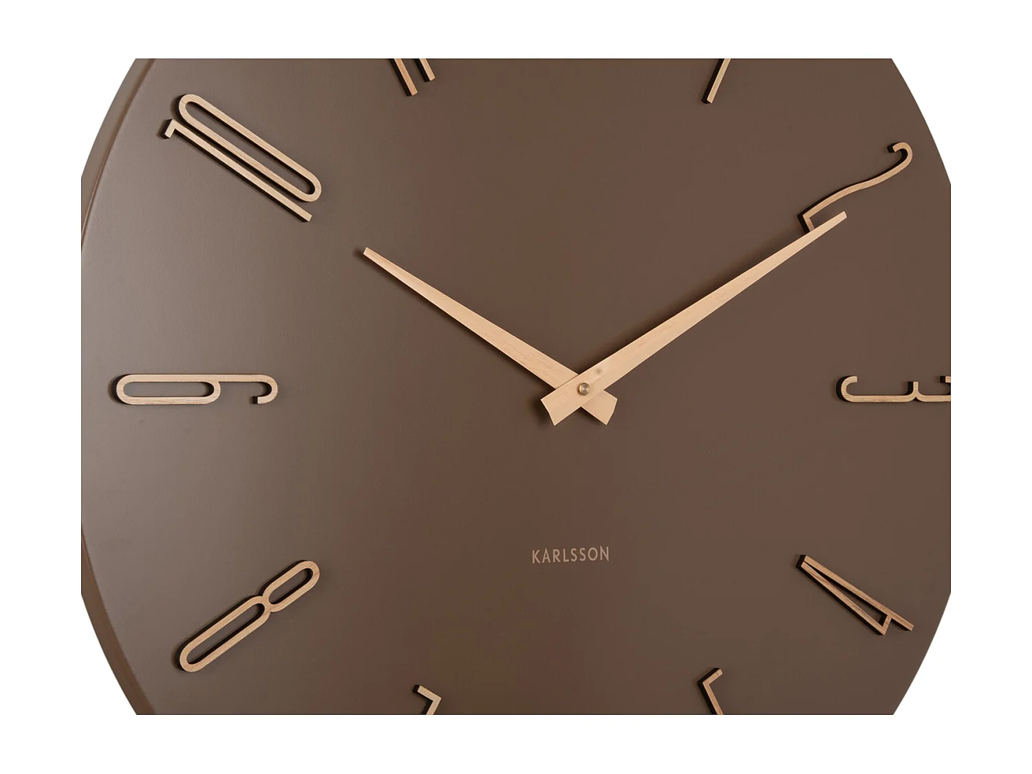 Horloge murale Esmerado - 2,5 x 60 x 60 cm - Marron