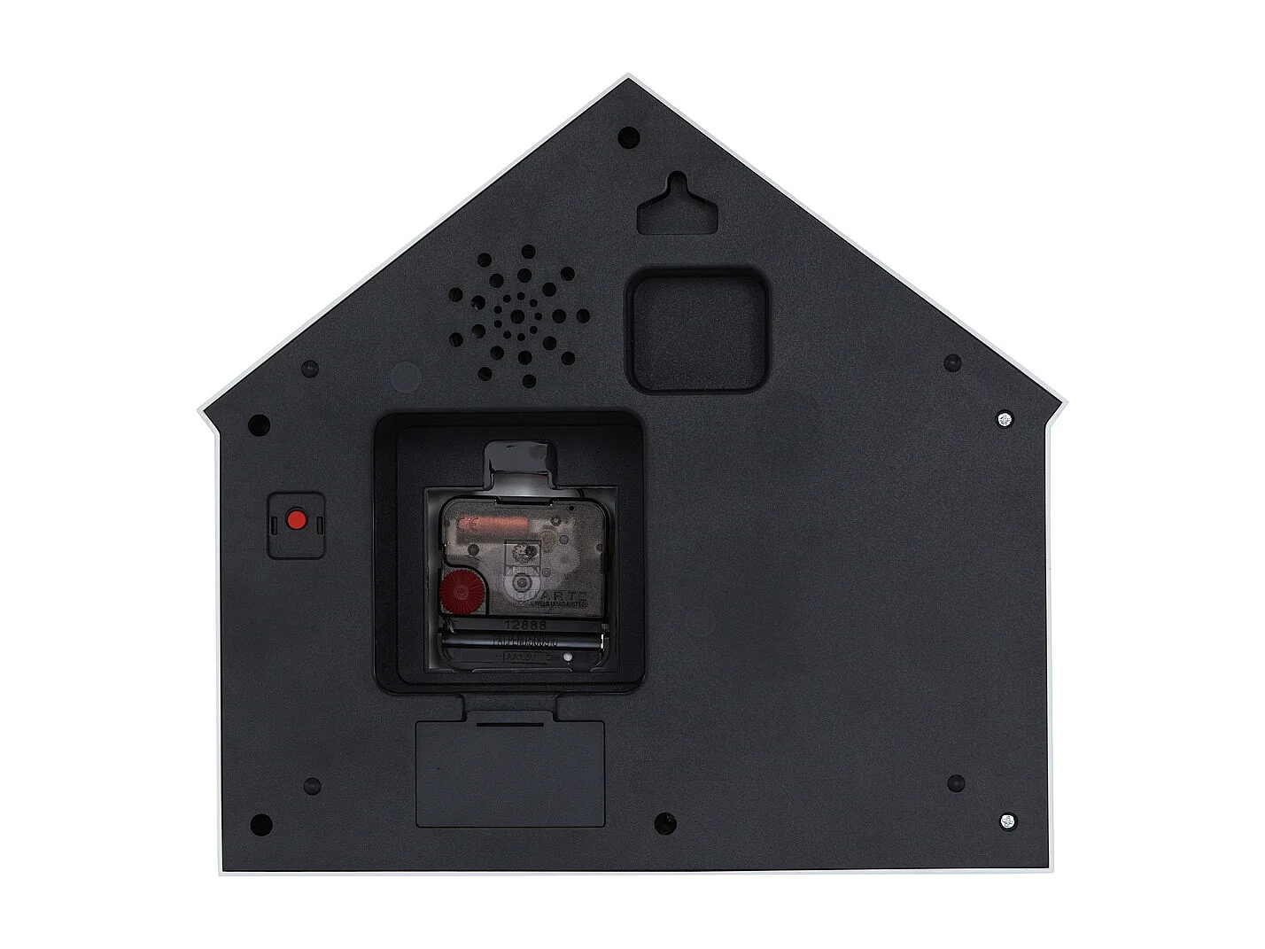 Wandklok Peeking Doggy - 24.9x24.9x27 cm - Grijs