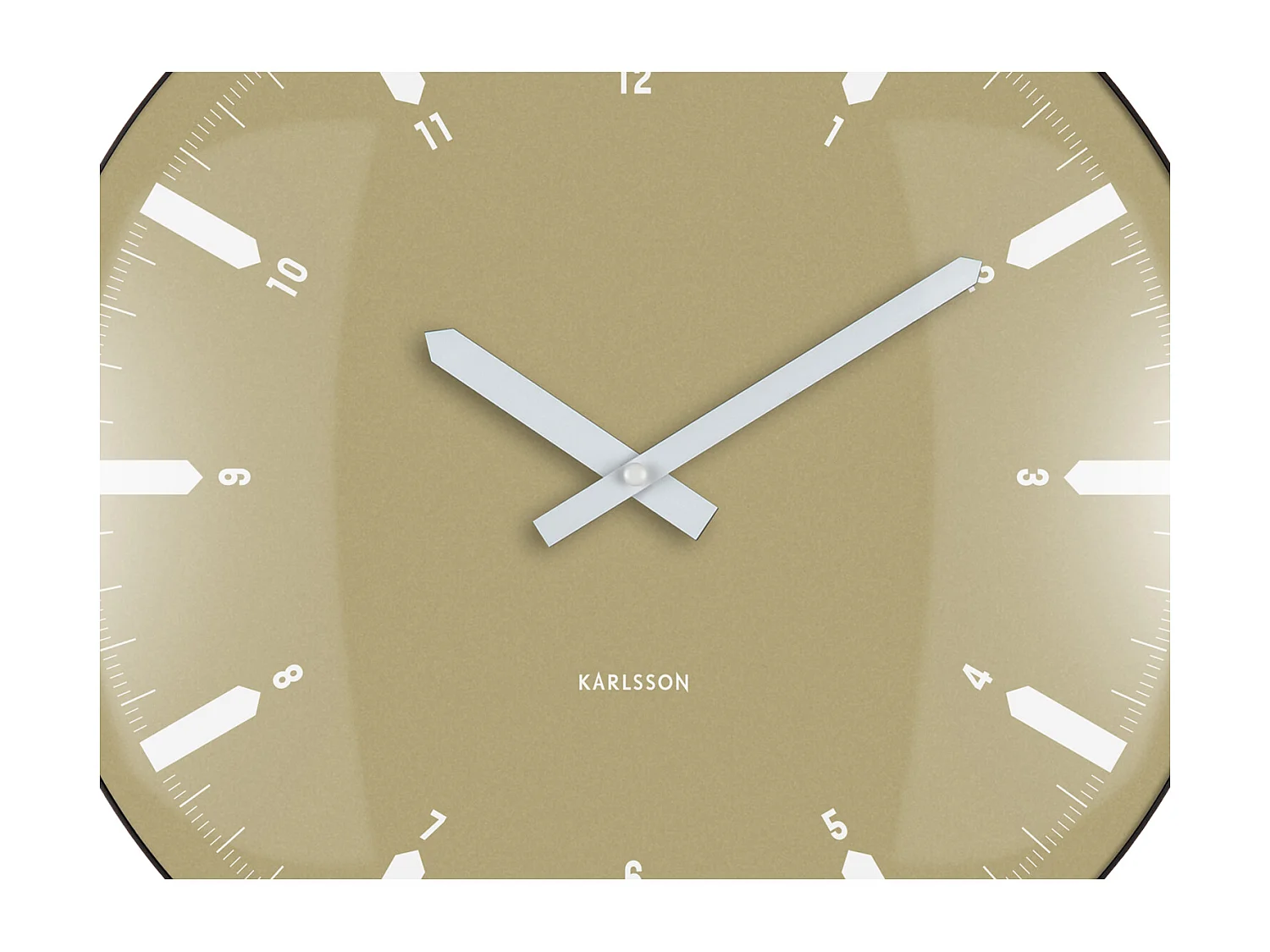 Horloge murale dôme Realista - 35 x 4,5 x 35 cm - Vert