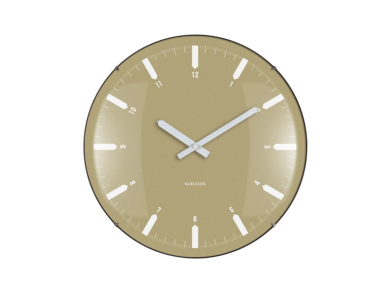 Horloge murale dôme Realista - 35 x 4,5 x 35 cm - Vert
