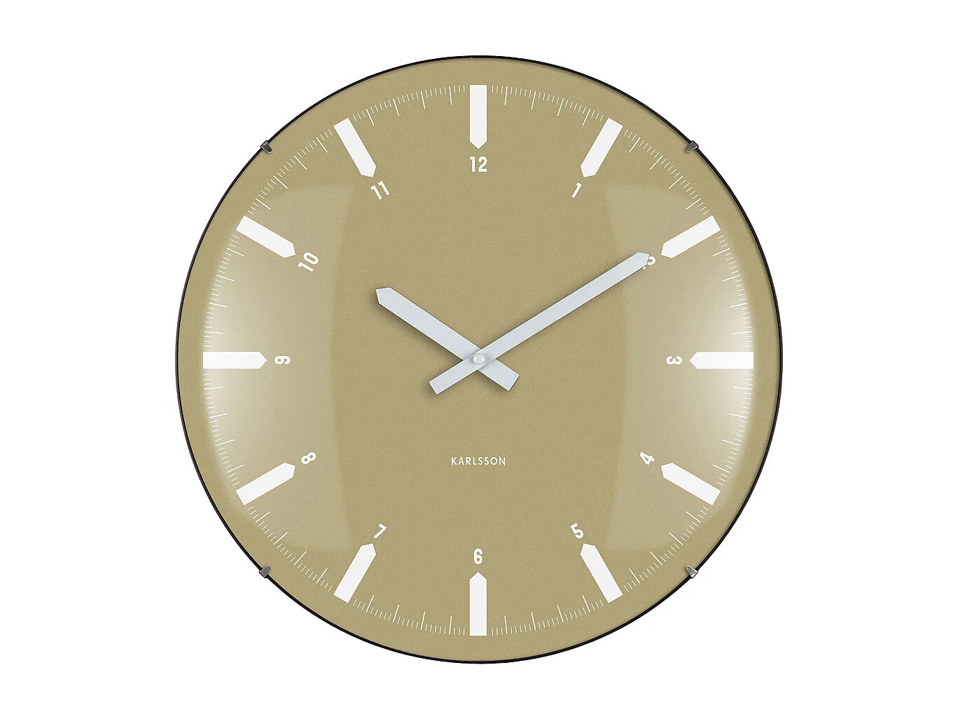 Horloge murale dôme Realista - 35 x 4,5 x 35 cm - Vert