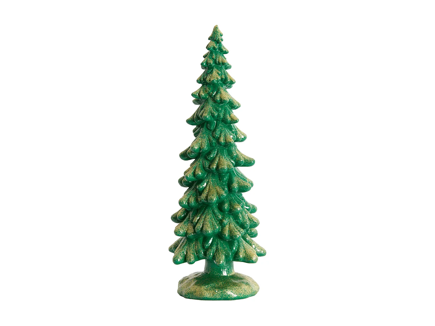 Ornament CHRISTMAS TREE - Ø13x35 cm - Groen