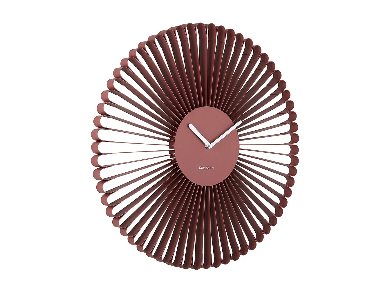 Horloge murale Cascara - 50x4x50 cm - Rouge