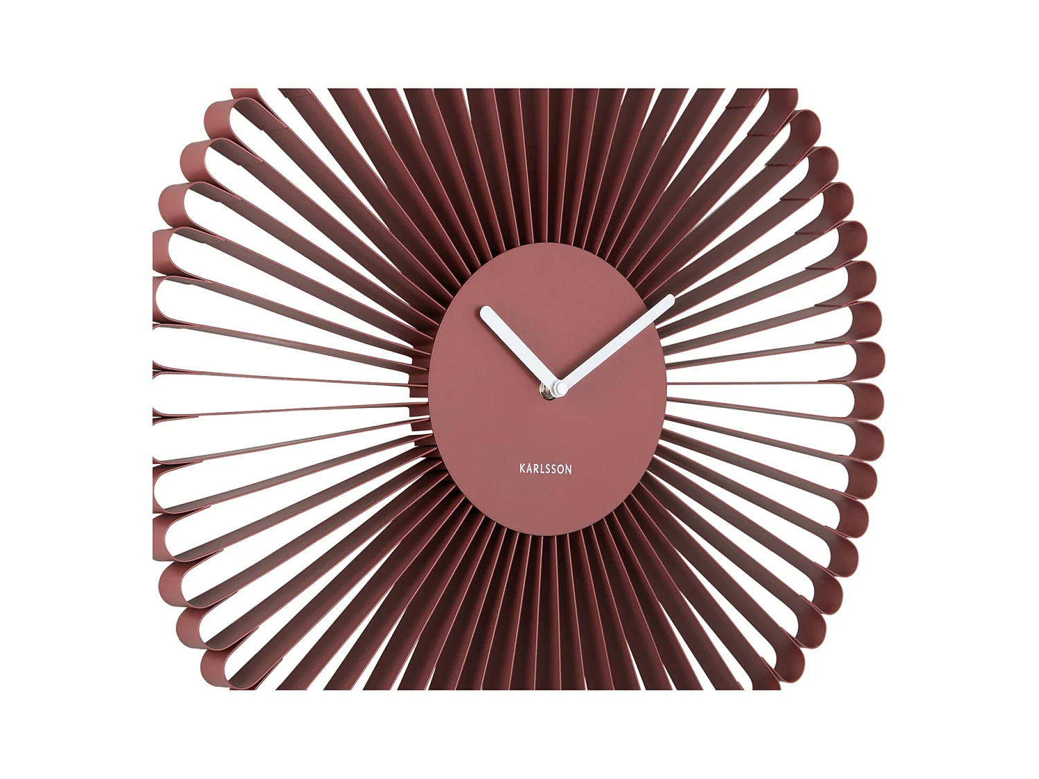 Horloge murale Cascara - 50x4x50 cm - Rouge