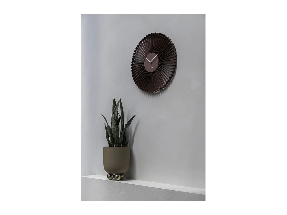 Horloge murale Cascara - 50x4x50 cm - Rouge