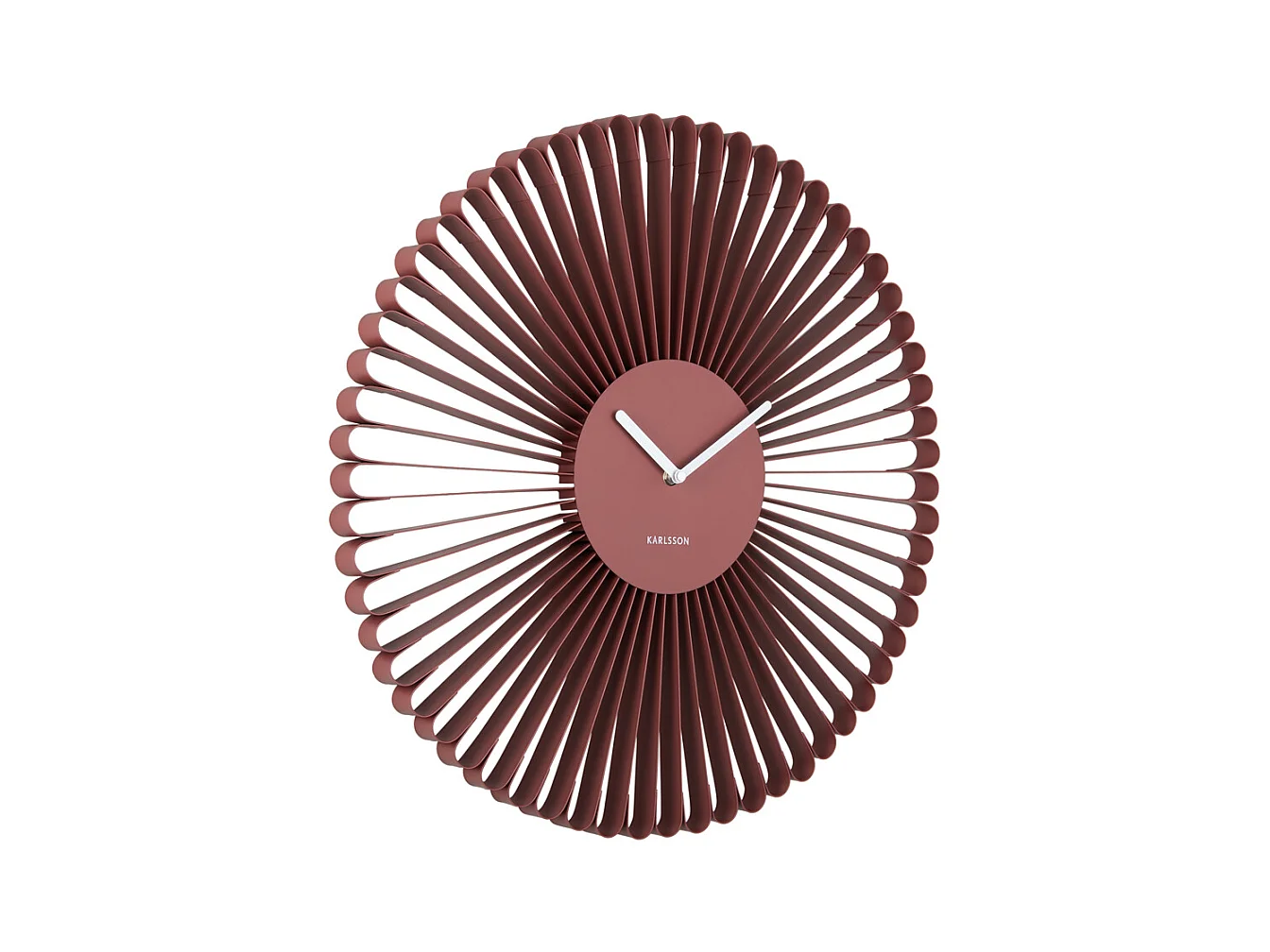 Wandklok Cascara  - 50x4x50 cm - Rood