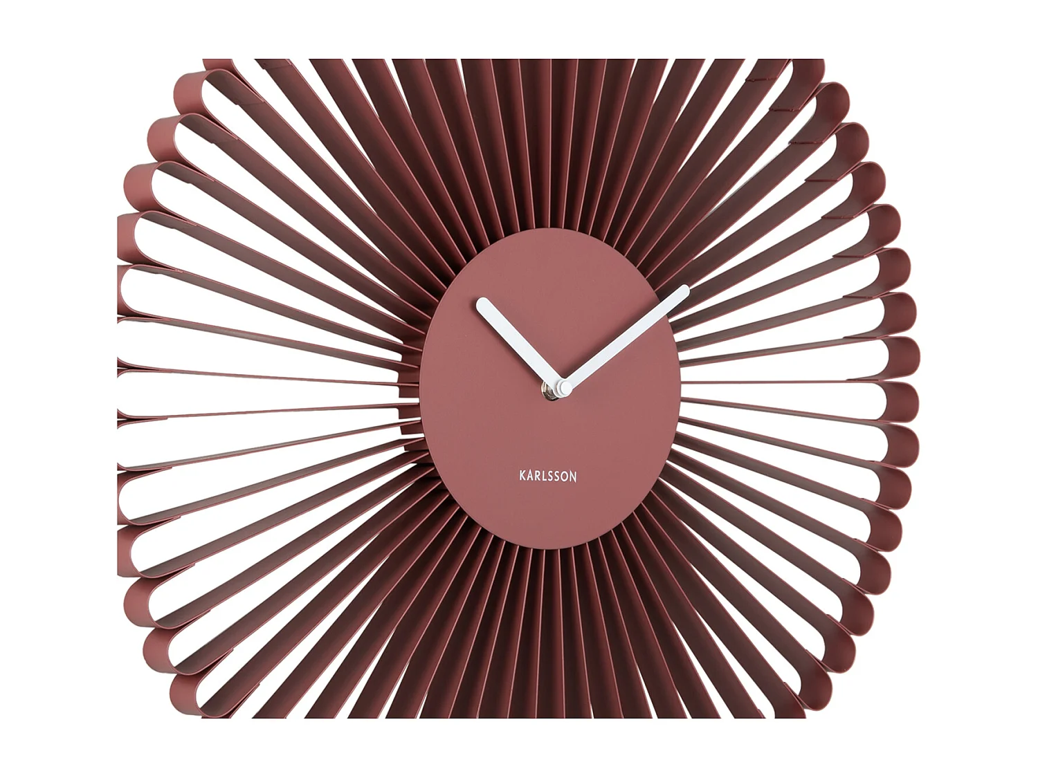 Horloge murale Cascara - 50x4x50 cm - Rouge