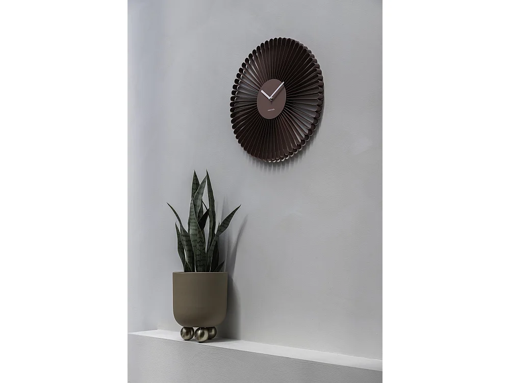 Horloge murale Cascara - 50x4x50 cm - Rouge