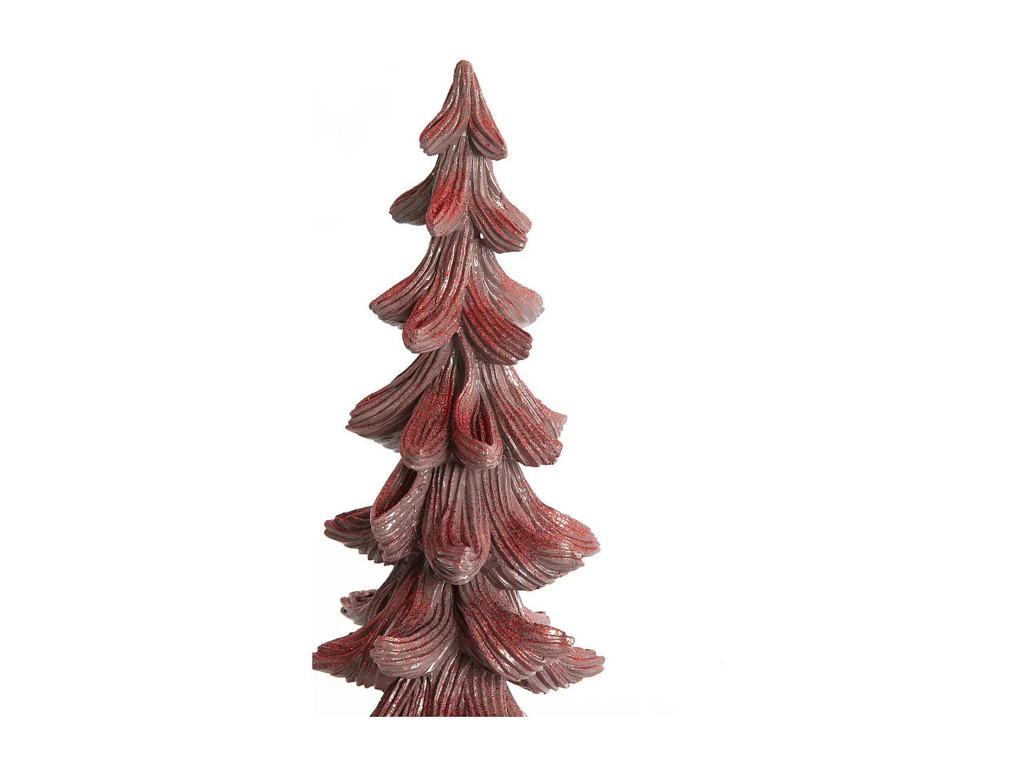 Ornament CHRISTMAS TREE - Ø15x42 cm - Rood