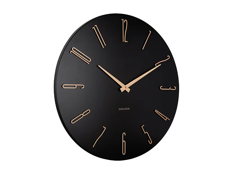 Horloge murale Esmerado - 2,5x60x60 cm - Noir