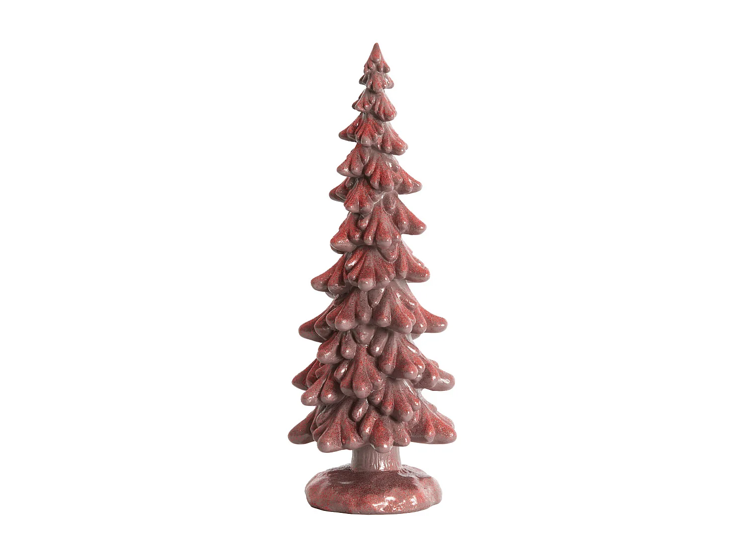 Ornament CHRISTMAS TREE - Ø13x35 cm - Rood