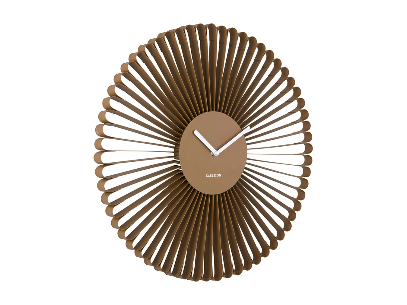 Horloge murale Cascara - 50x4x50 cm - Marron