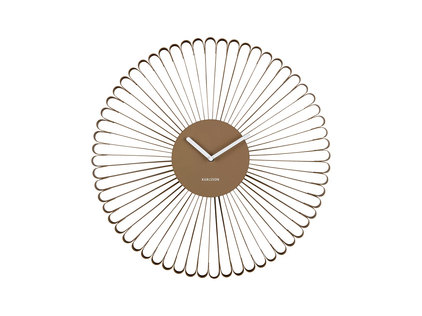 Horloge murale Cascara - 50x4x50 cm - Marron