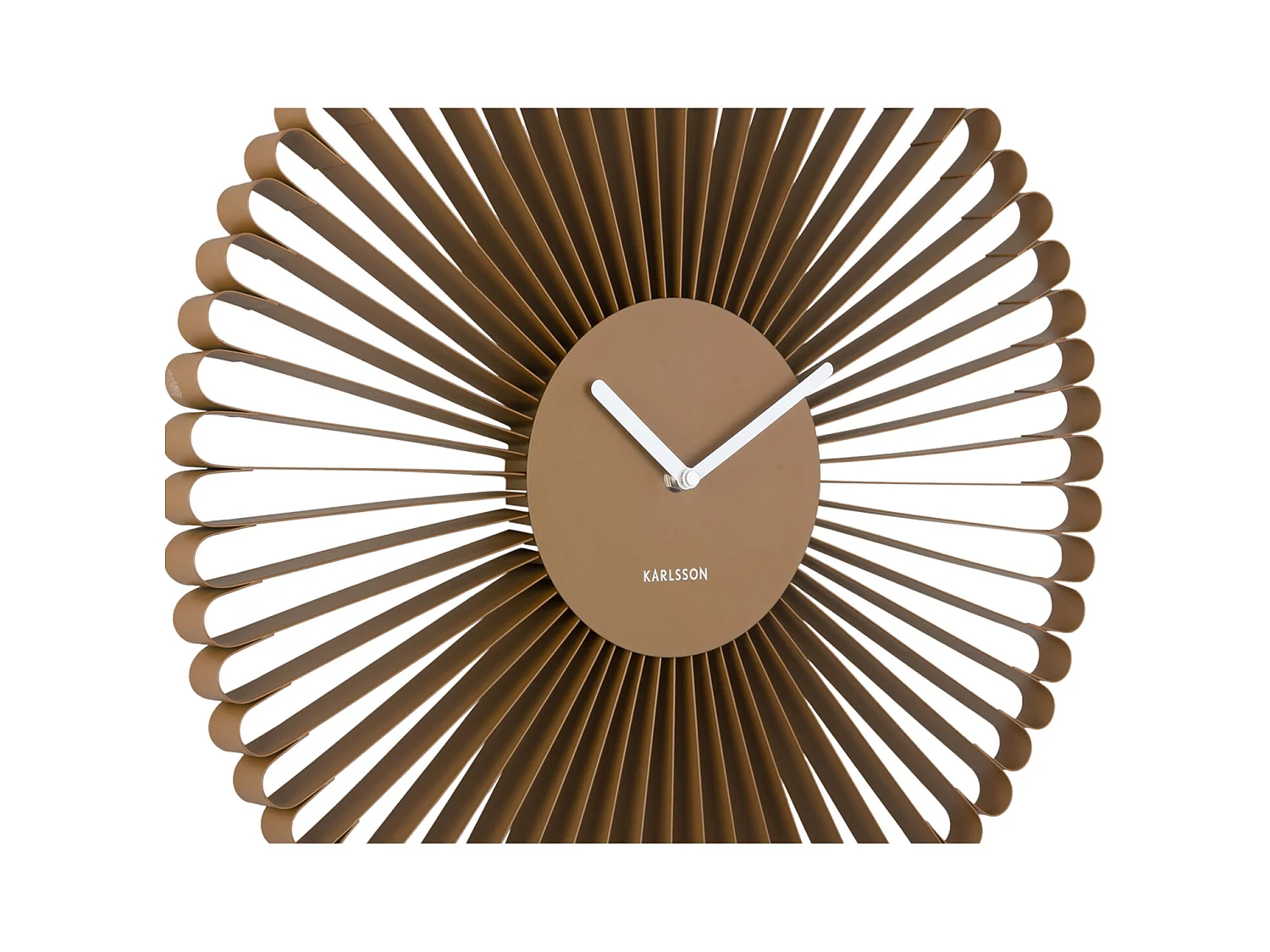 Horloge murale Cascara - 50x4x50 cm - Marron
