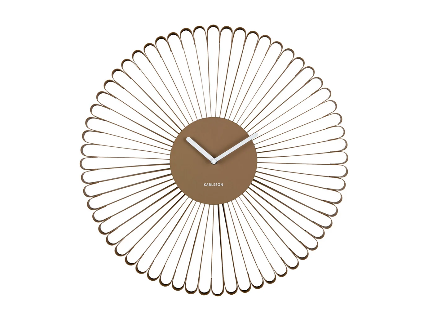 Horloge murale Cascara - 50x4x50 cm - Marron