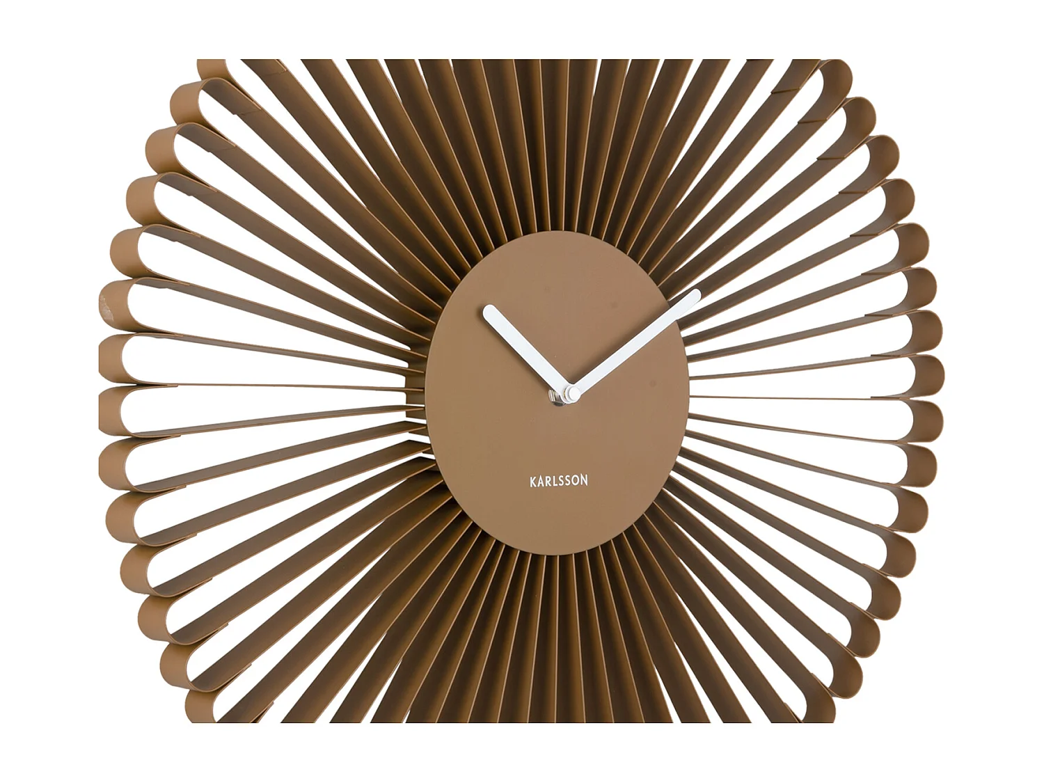 Horloge murale Cascara - 50x4x50 cm - Marron