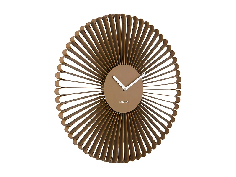Horloge murale Cascara - 50x4x50 cm - Marron