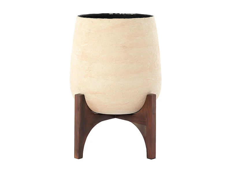 Pot KARUNA - Ø44x53 cm - Blanc