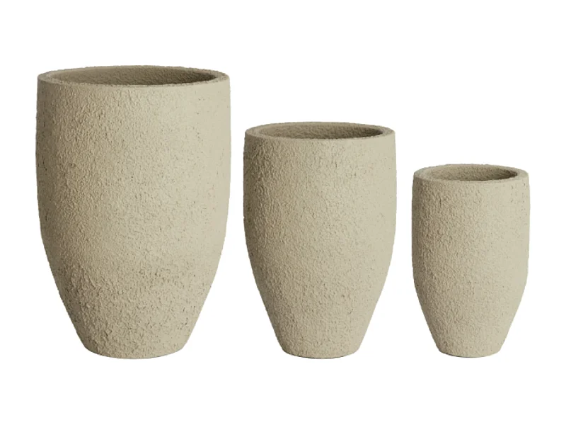 Pot SIROLO - Ø52x71 cm - Bruin - Set van 3