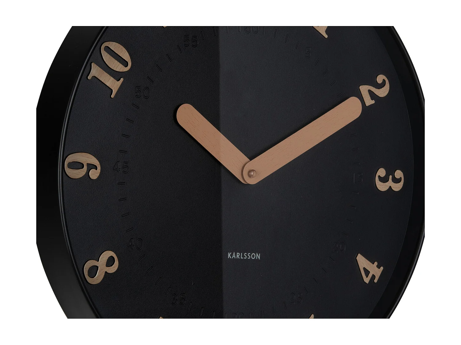 Horloge murale Amena - 40x4x40 cm - Noir