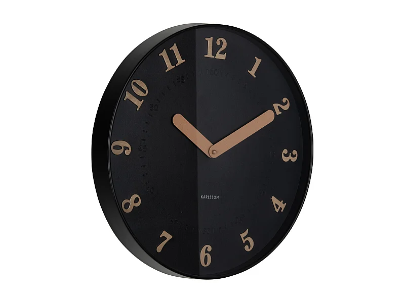 Horloge murale Amena - 40x4x40 cm - Noir