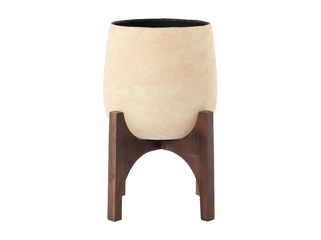 Pot KARUNA - Ø36x50 cm - Blanc