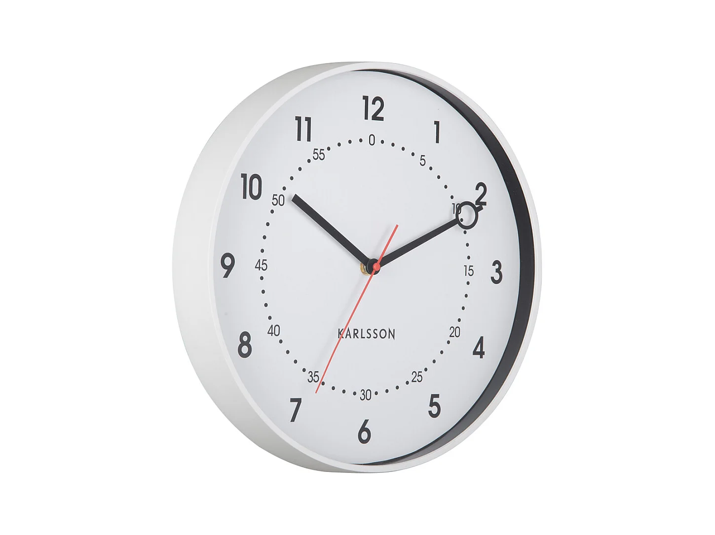 Reloj de pared Fresco - Blanco - Ø31,5cm