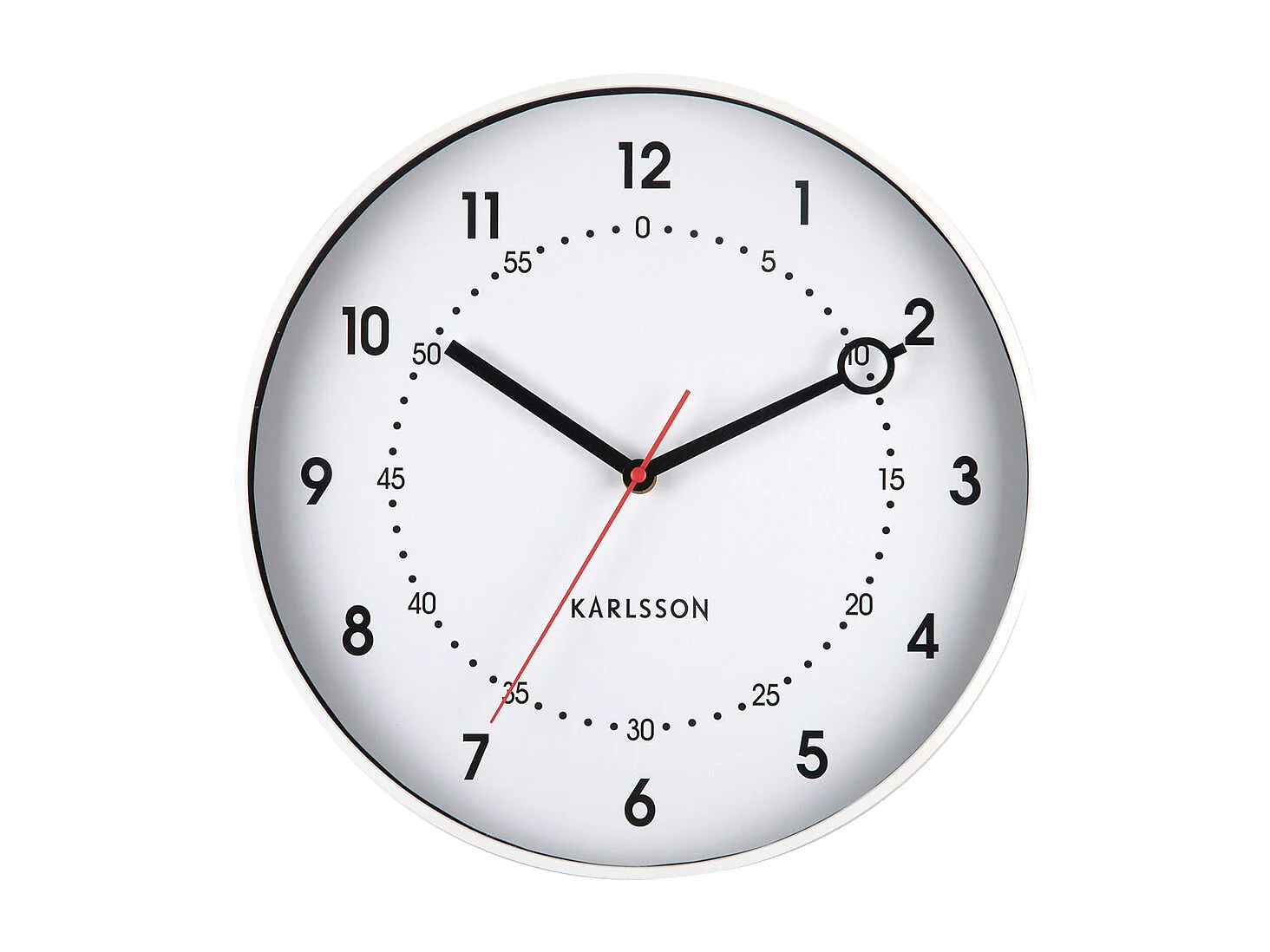Horloge murale Fresco - 31,5 x 31,5 x 31,5 cm - Blanc