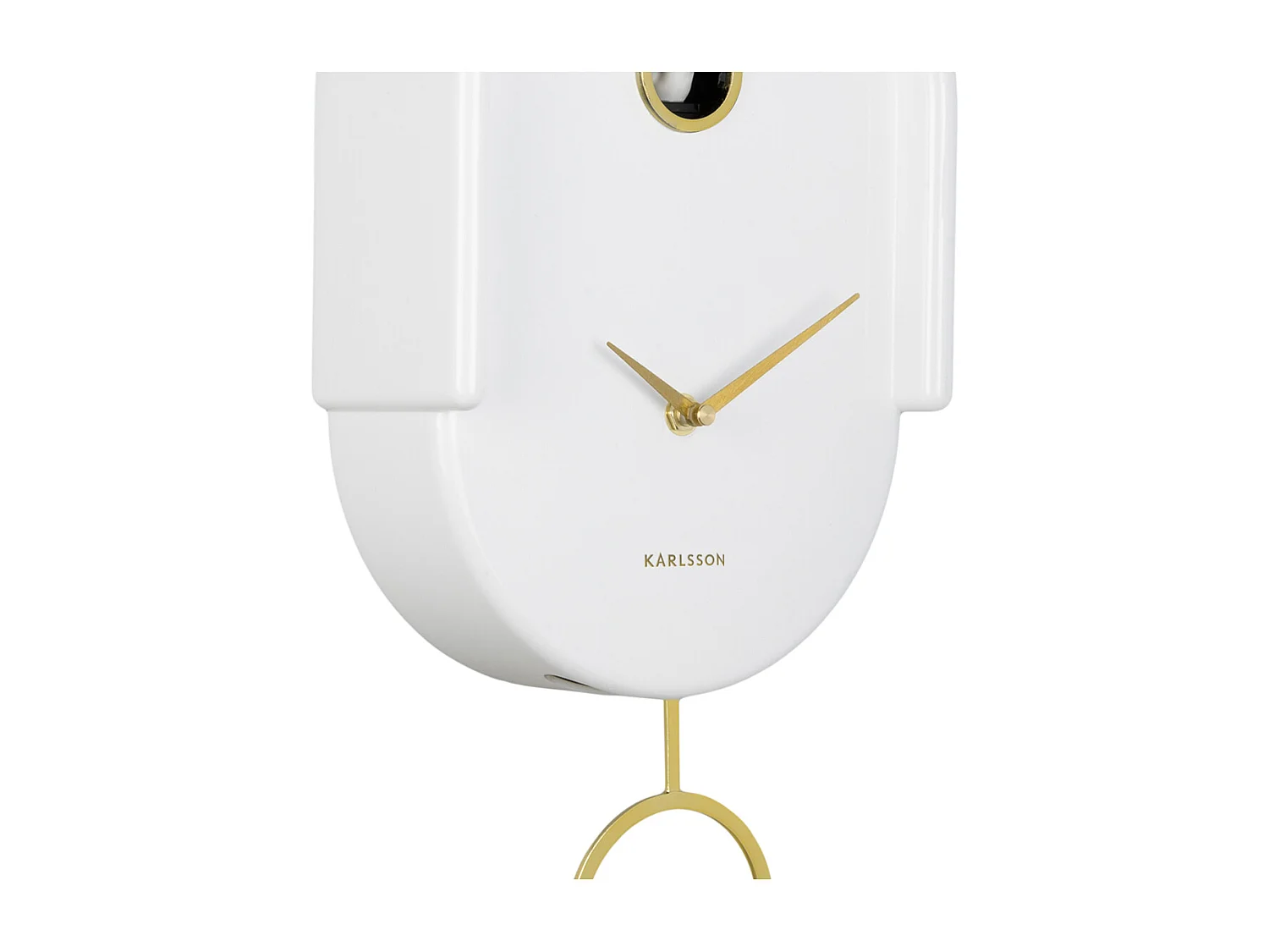 Horloge murale Tweet - 20x8,5x42 cm - Blanc