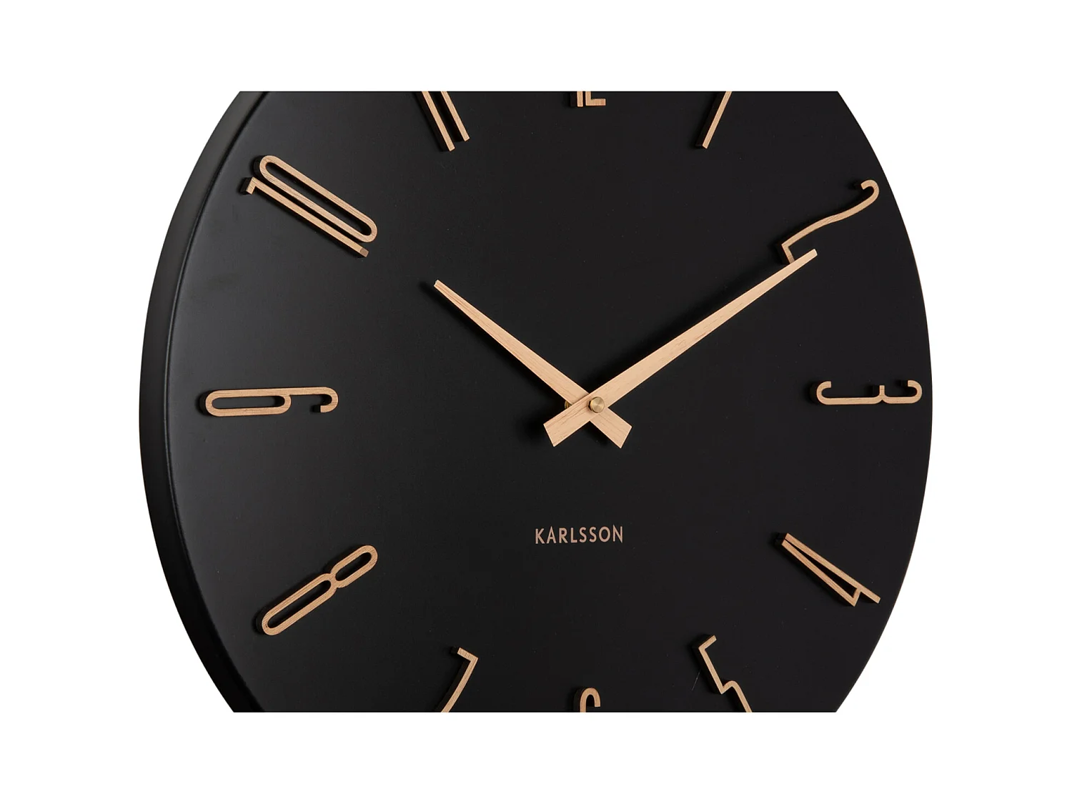 Horloge murale Esmerado - 2,1x40x40 cm - Noir