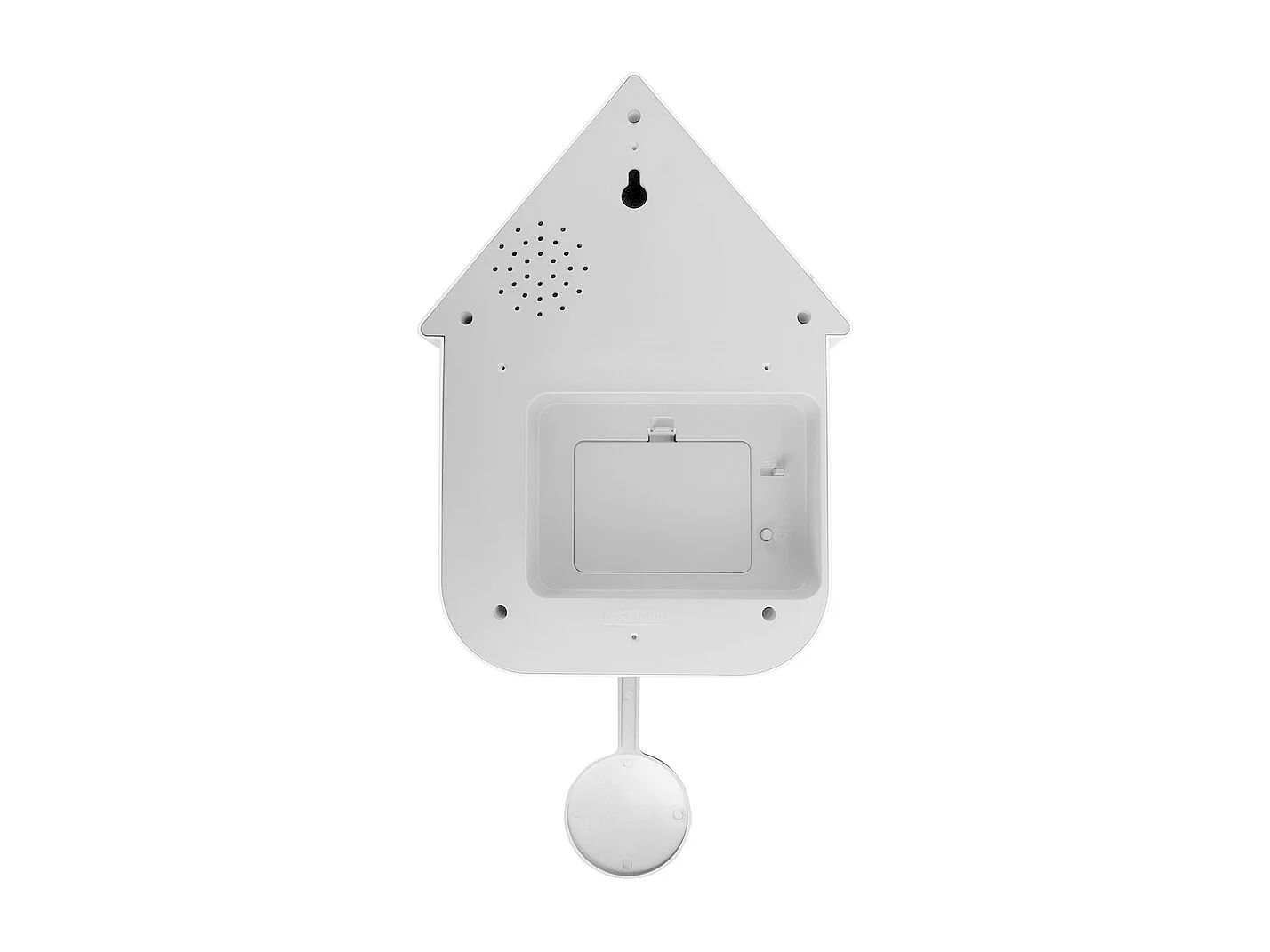 Horloge murale coucou Dupla Color - 21,5 x 21,5 x 41,5 cm - Blanc