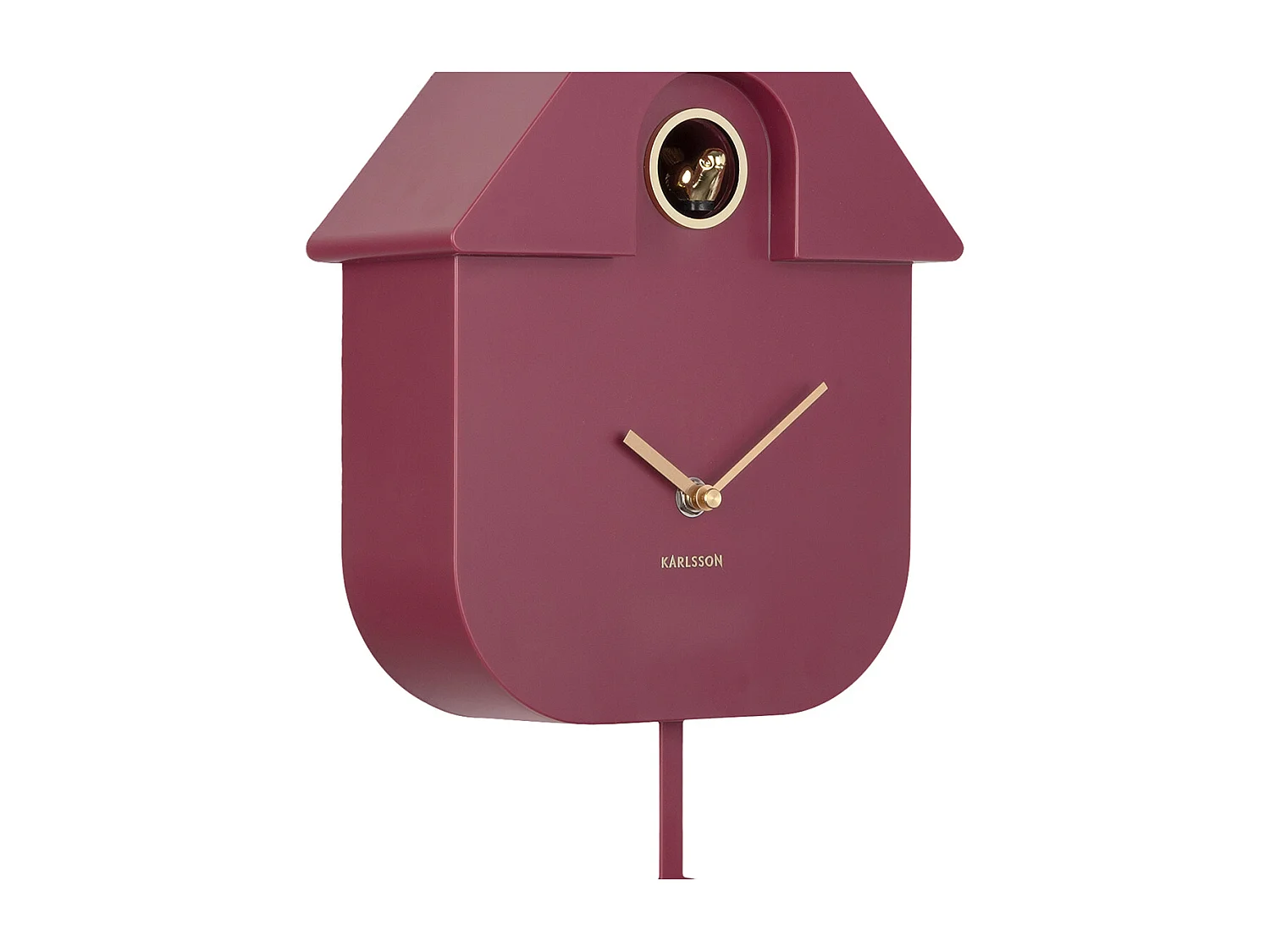 Horloge murale moderne Coucou Oro - 8,5 x 21,5 x 41 cm - Violet
