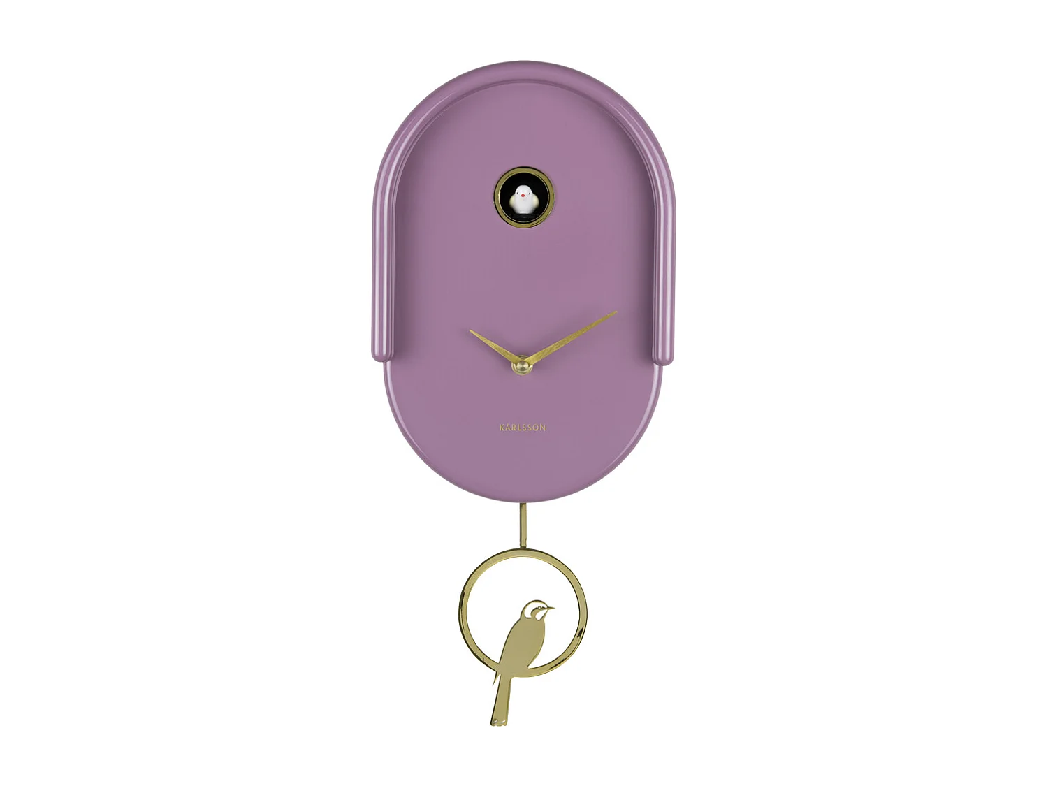 Horloge murale Tweet - 20x8,5x42 cm - Violet