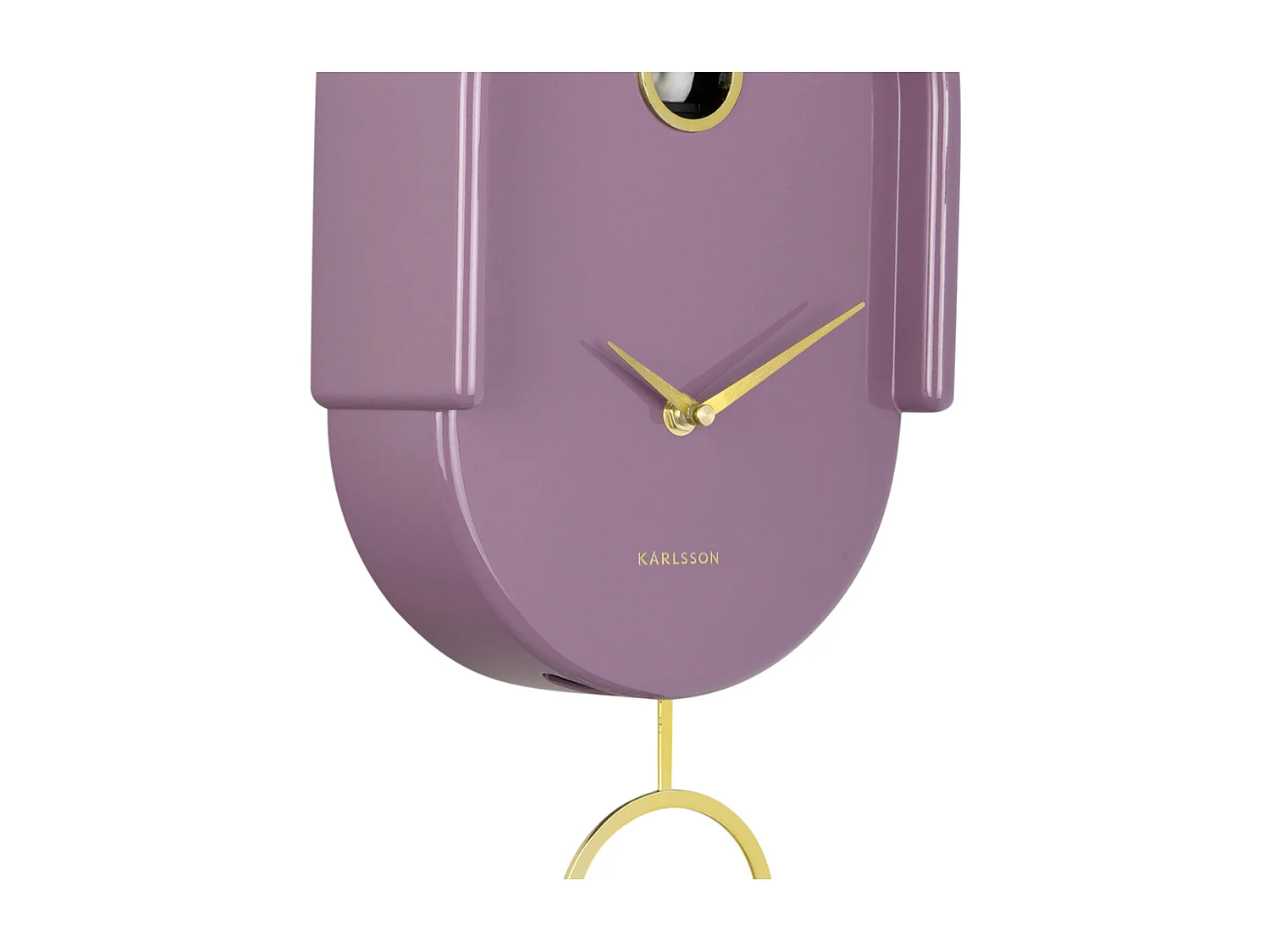 Horloge murale Tweet - 20x8,5x42 cm - Violet