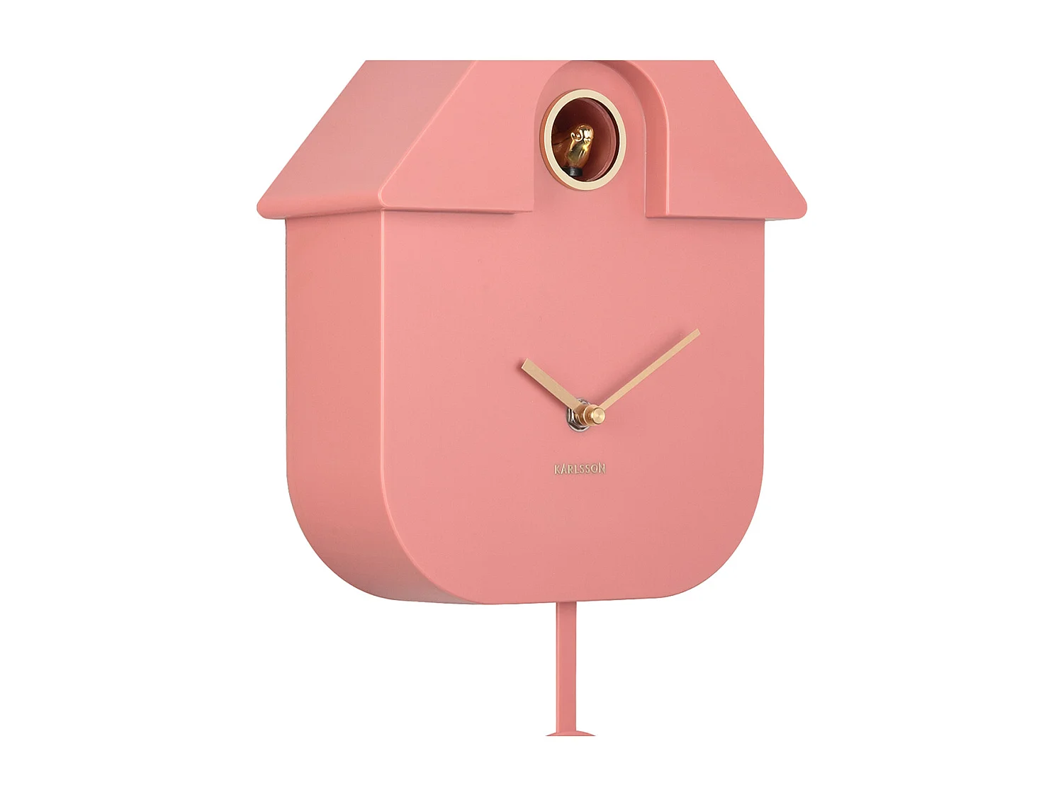 Horloge murale moderne Cuckoo Oro - 8,5x21,5x41 cm - Rose