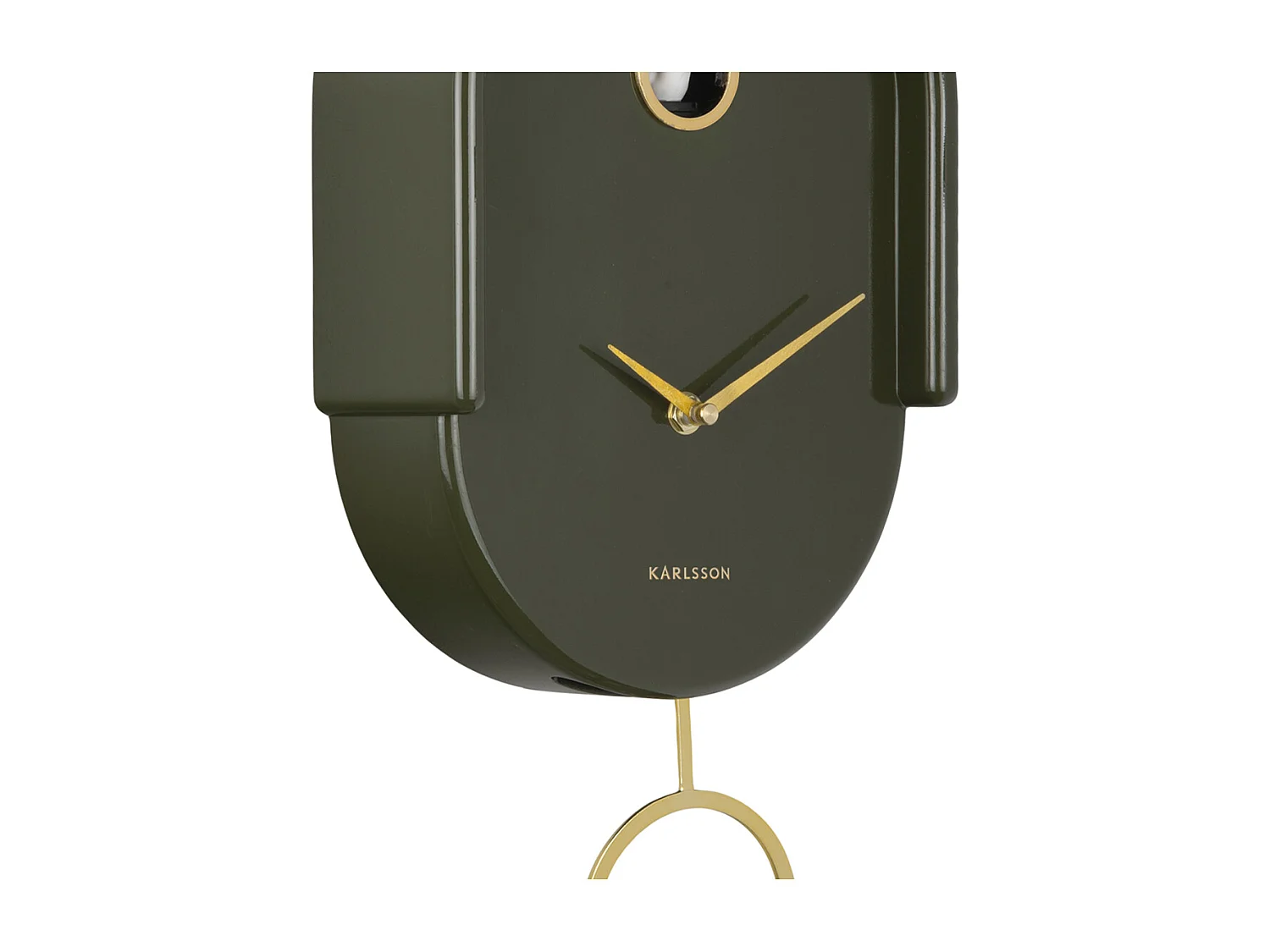 Horloge murale Tweet - 20x8,5x42 cm - Vert