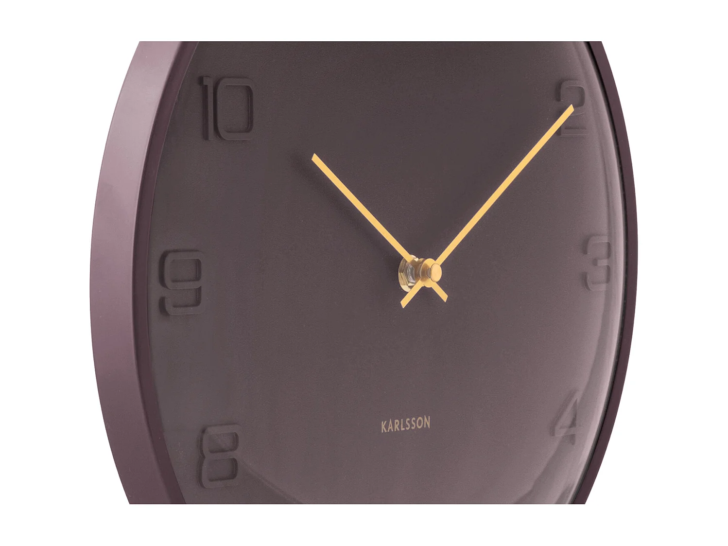 Horloge murale Fuerte Dome - 30,5 x 3 x 30,5 cm - Marron