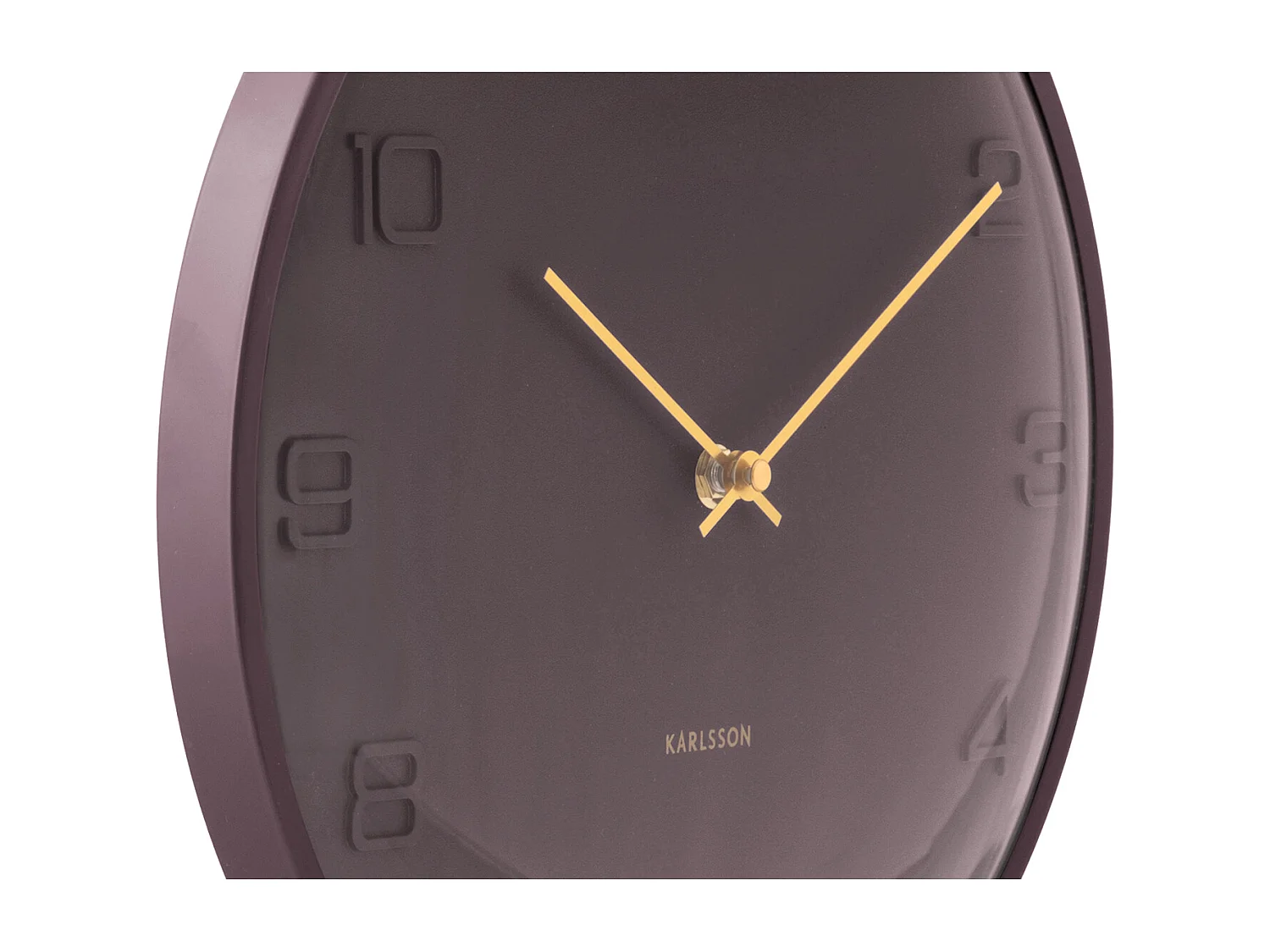 Horloge murale Fuerte Dome - 30,5 x 3 x 30,5 cm - Marron