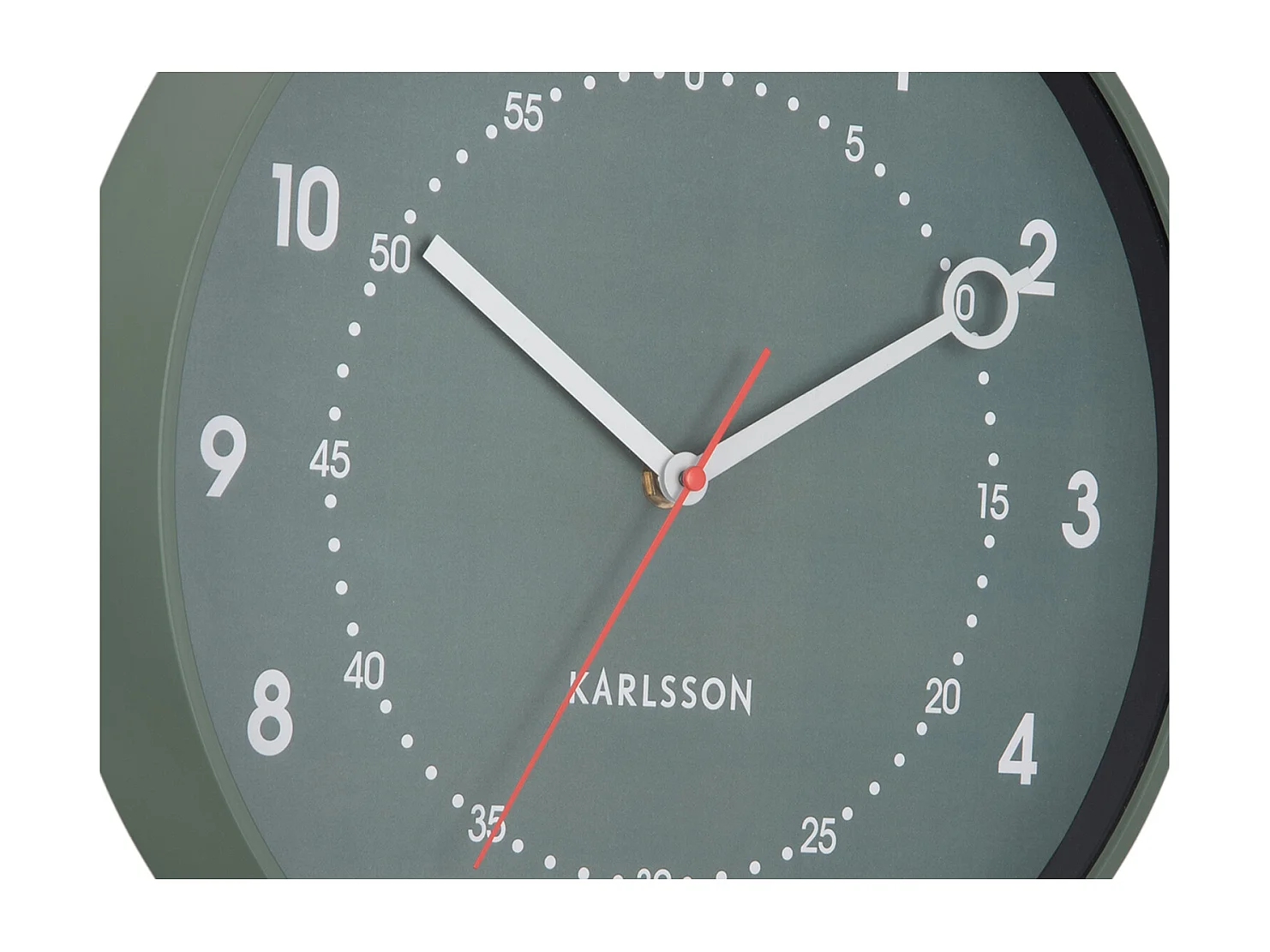 Horloge murale Fresco - 31,5 x 31,5 x 31,5 cm - Vert