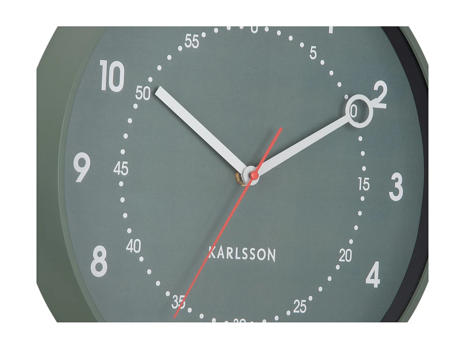 Horloge murale Fresco - 31,5 x 31,5 x 31,5 cm - Vert