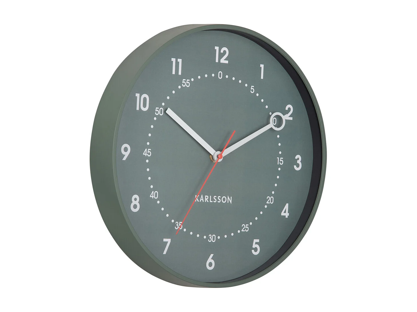 Horloge murale Fresco - 31,5 x 31,5 x 31,5 cm - Vert