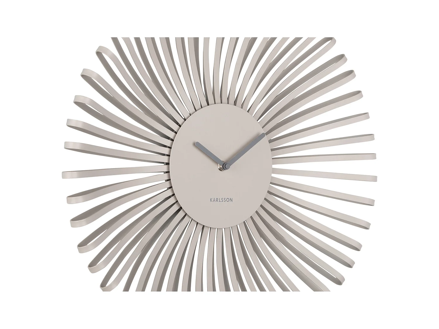 Horloge murale Polo - 48x7,8x48 cm - Gris