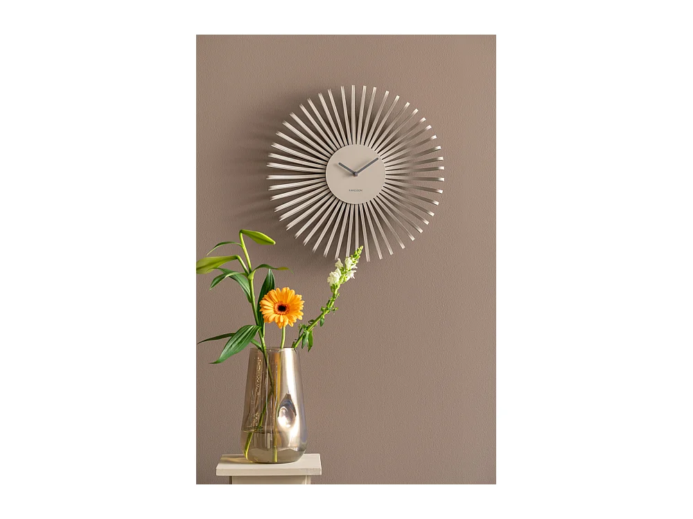 Horloge murale Polo - 48x7,8x48 cm - Gris