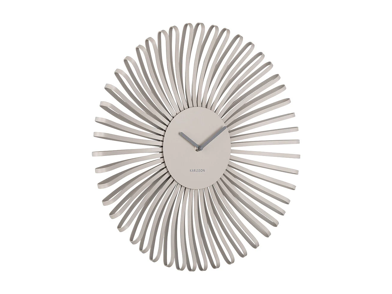 Reloj de pared Polo - Gris cálido - Ø48cm