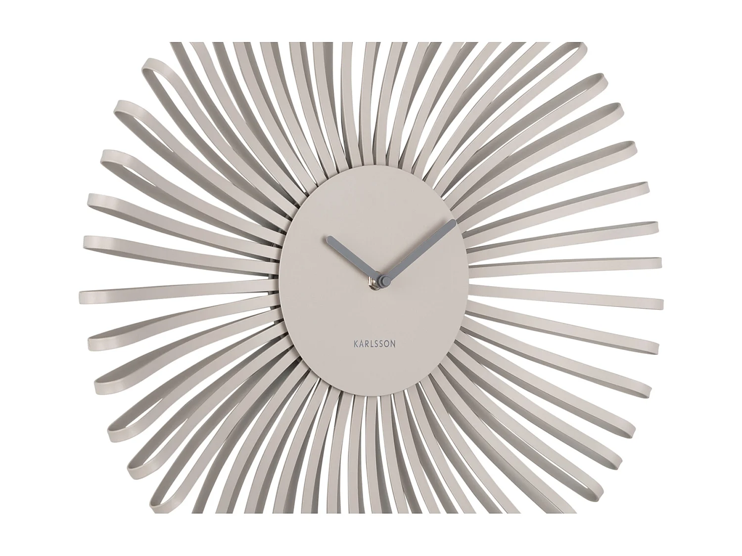 Reloj de pared Polo - Gris cálido - Ø48cm