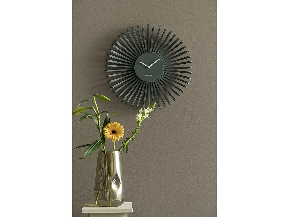 Horloge murale Polo - 48x7,8x48 cm - Vert