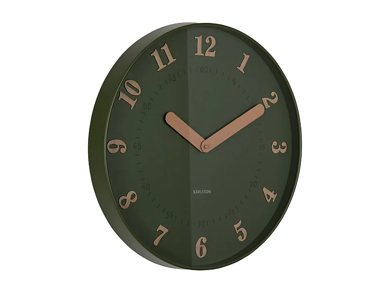 Horloge murale Amena - 40x4x40 cm - Vert